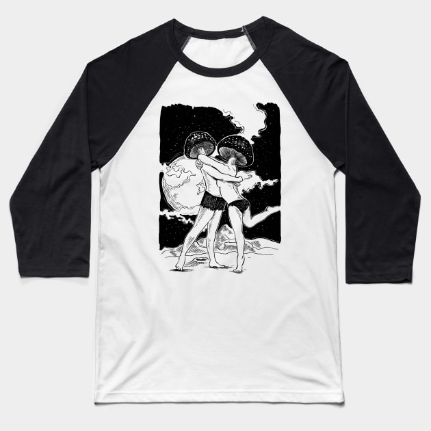 Trippy On Mars Baseball T-Shirt by mustokogeni